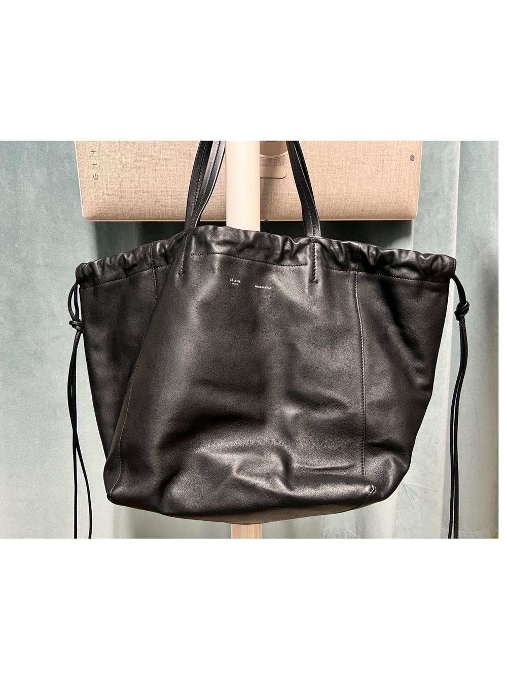 NEW! Celine Coulisse Shoulder Bag Leather Large - Black